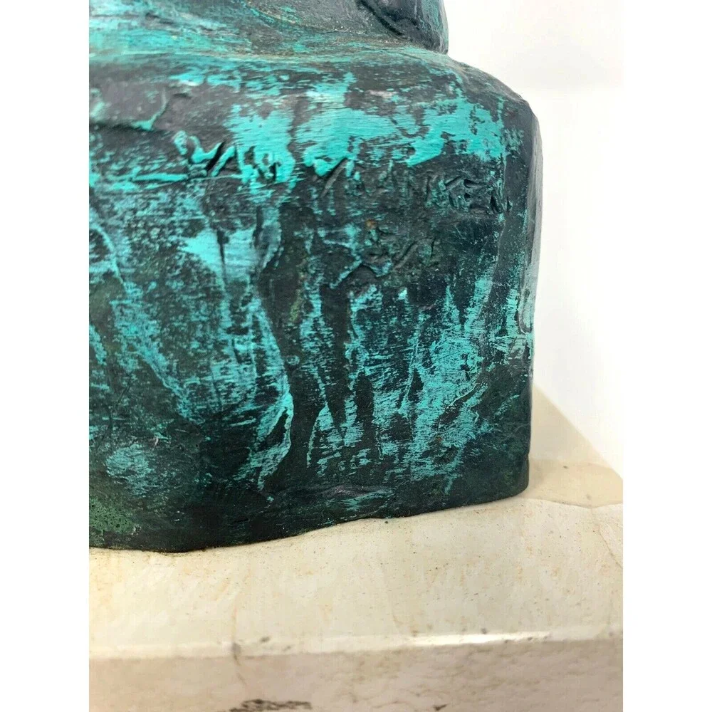 Rose Van Vranken Patina Bronze Sculpture Theotokos Maquette Madonna